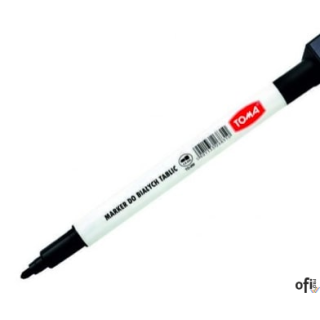 Marker suchościeralny z magnesem i gąbką w nasadce czarny TO-268 Toma