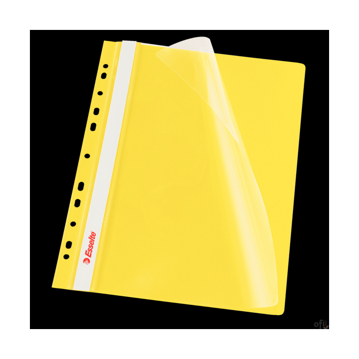 Skoroszyt wpinany ESSELTE żółty 13584 10szt. w folii