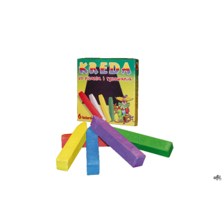 Kreda kolorowa 6szt.B3 MAR-BOR