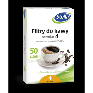 Filtr papierowy do ekspresu rozmiar 4 (50szt.)  STELLA