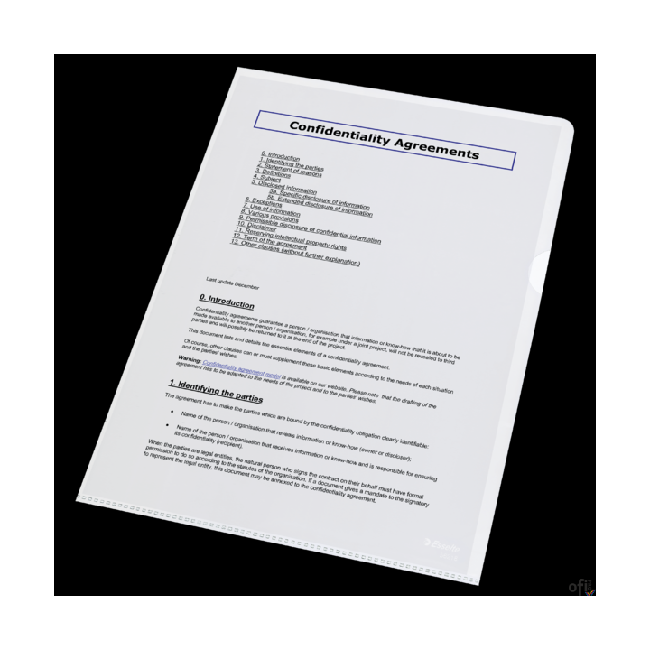 Ofertówki krystaliczne A4 Esselte, 105 mic., 100 szt., 56218