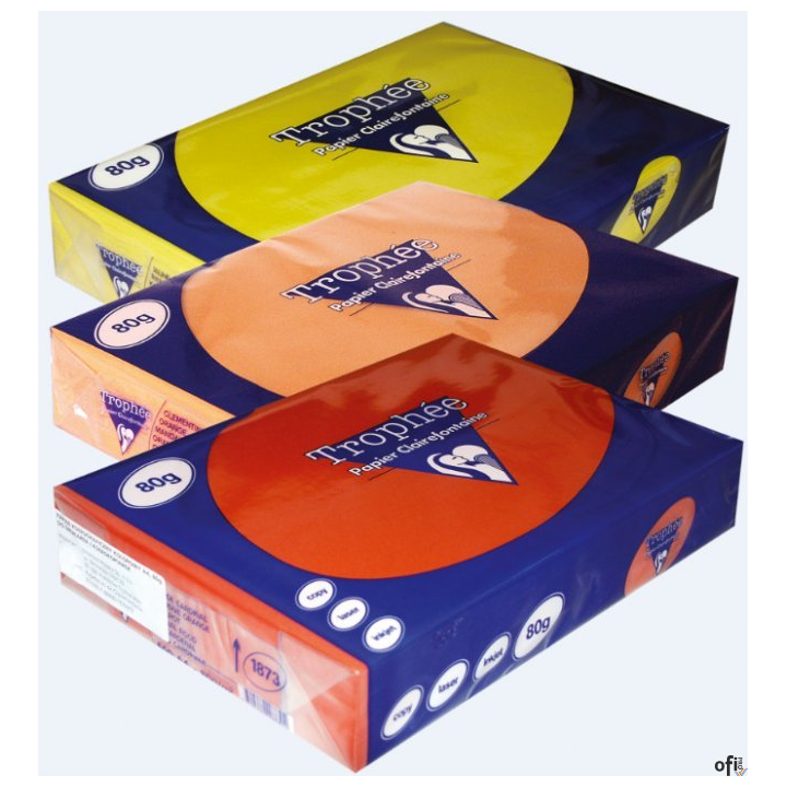 Papier xero A4 80g TROPHEE pomarańczowy XCA41761 CLAIREFONTAINE 1761PC