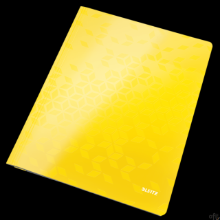 Skoroszyt kartonowy WOW Leitz, żółty 30010016