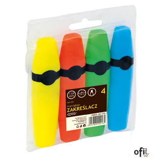 Zakreślacz GR-225 4 szt. mix kolorów GRAND 160-1722 komplet
