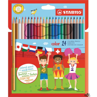 Kredki COLOR kpl 24 szt. pud. z zawieszką 1924/77-11 STABILO
