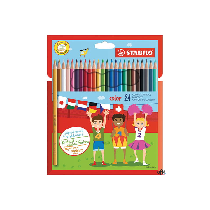 Kredki COLOR kpl 24 szt. pud. z zawieszką 1924/77-11 STABILO (X)