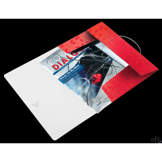 Teczka z gumką PP Leitz WOW, 15 mm, czerwona 45990026 .