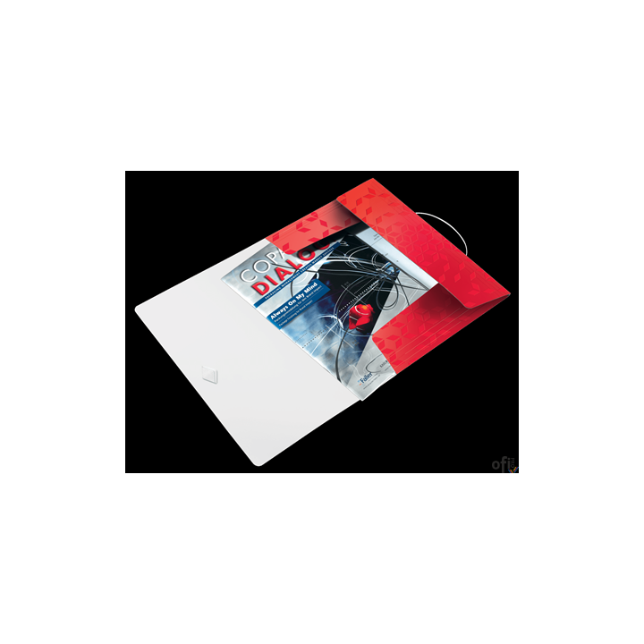 Teczka z gumką PP Leitz WOW, 15 mm, czerwona 45990026 .