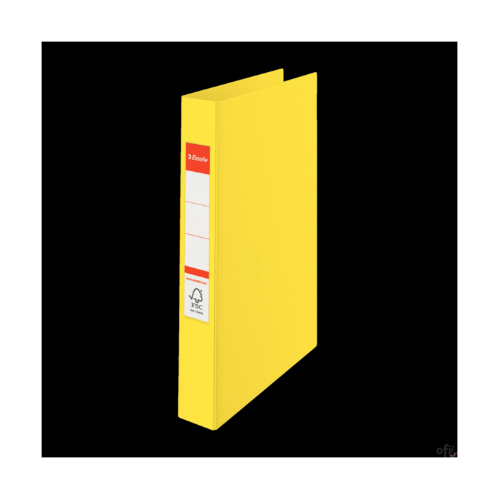 Segregator Esselte A4 z 2 kółkami, grzbiet 42 mm, żółty, 14450