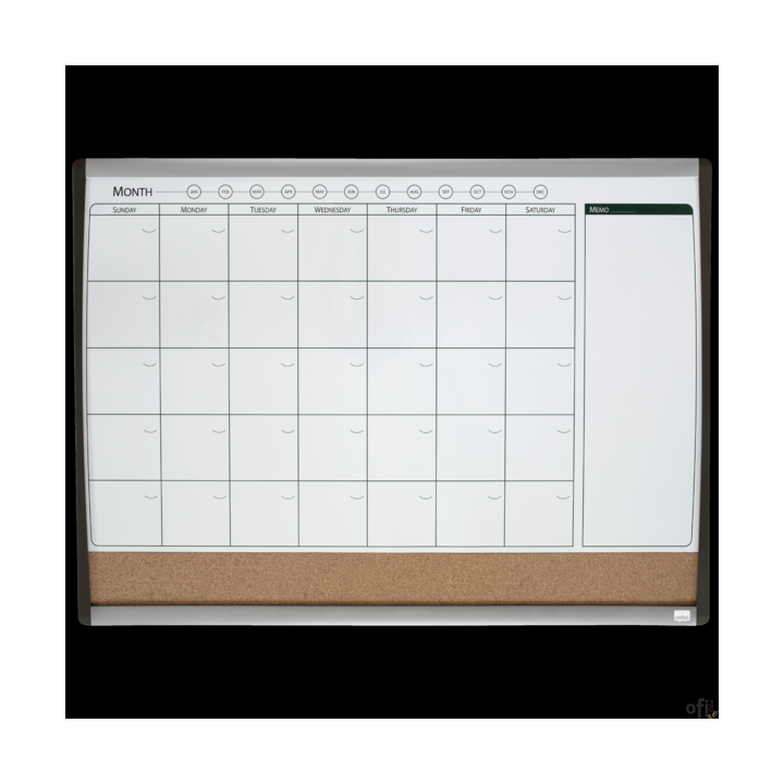 Magnetyczny planer miesięczny Nobo, 585 x 430 mm, 1903813