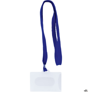 Identyfikator z taśmą GRAND GR-50T, niebieska taśma, 50 szt. 130-1852