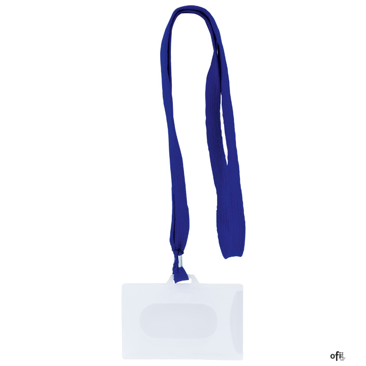 Identyfikator z taśmą GRAND GR-50T, niebieska taśma, 50 szt. 130-1852