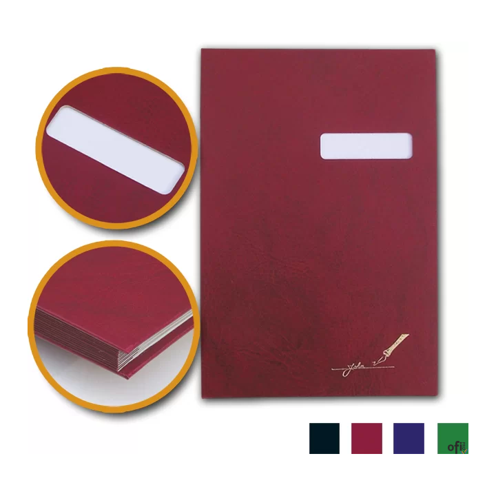 Teczka do podpisu 20-kart, okienko, bordo 1822243 BARBARA