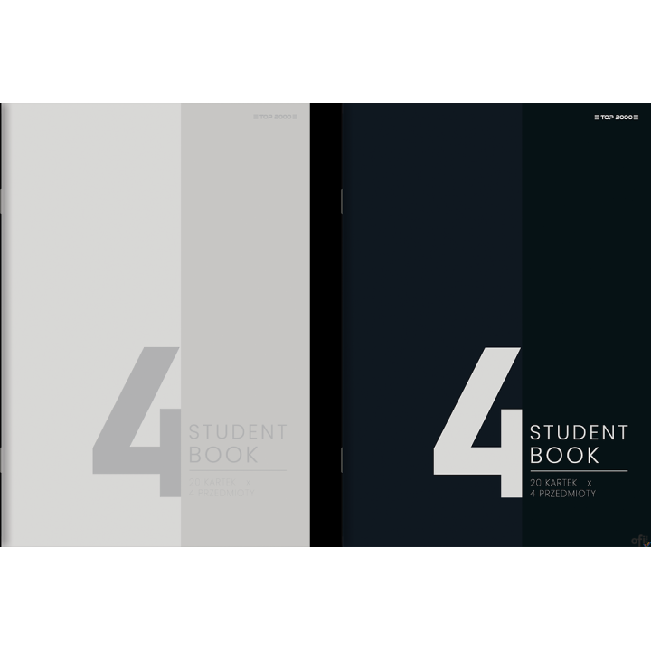 Zeszyt Top Studentbook A5 80 kartek 70 g kratka 5x5 mm 4 przekładki 400181906