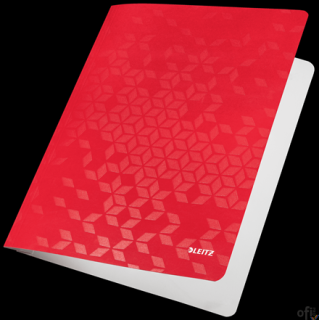 Skoroszyt kartonowy WOW Leitz, czerwony 30010026 .