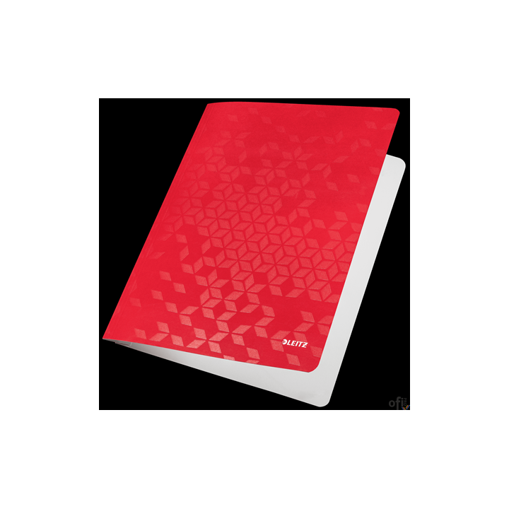 Skoroszyt kartonowy WOW Leitz, czerwony 30010026 .