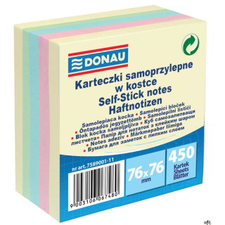 karteczki samoprzylepne w delikatnych kolorach, idealne do pozostawienia wiadomości zarówno w biurze jak i domu_ilość karteczek: