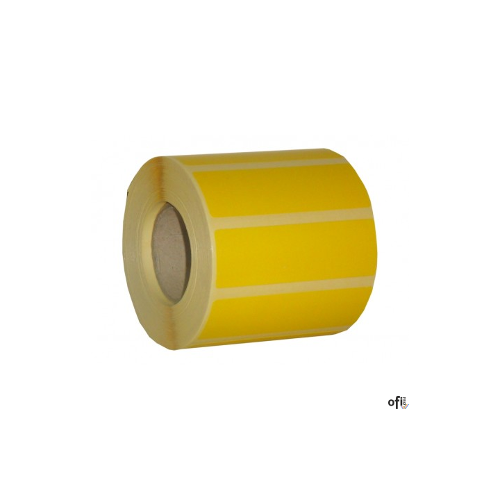 Etykieta rola DOTTS 60x40 (4 rolek) termiczna żółta nawój 1000szt.