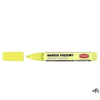 Marker kredowy, końcówka okrągła 4,5mm, 8g tuszu pastelowy żółty TO-292 Toma
