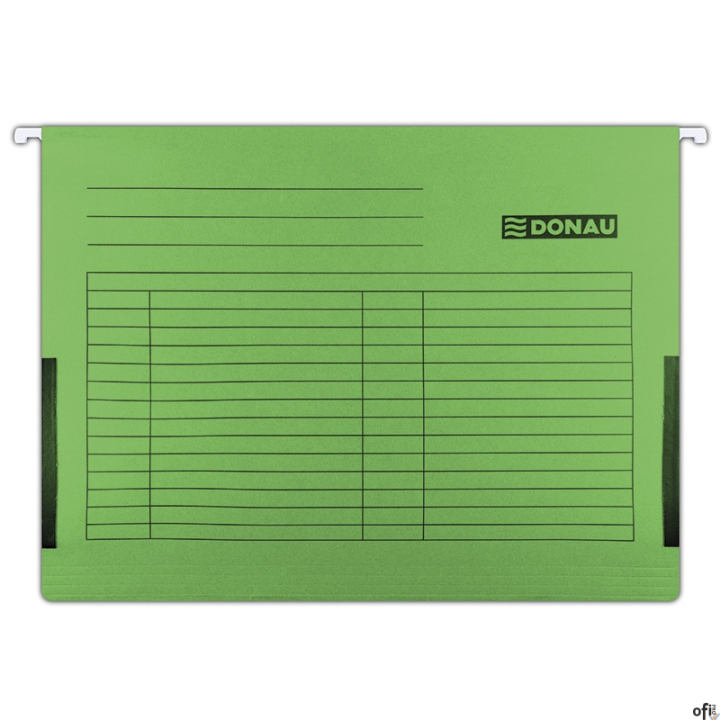 Teczka zaw.A4 zielo.z boczkami płóciennymi 7420905-06 DONAU