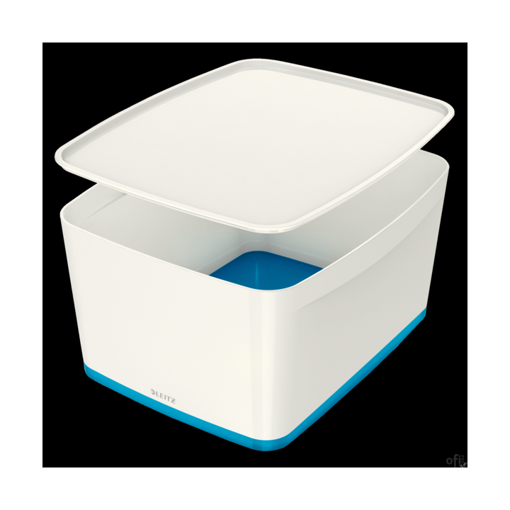 Organizer Leitz MyBox, z systemem modułowego ustawiania, stwarza możliwość eleganckiego przechowywania akcesoriów w domu lub biu