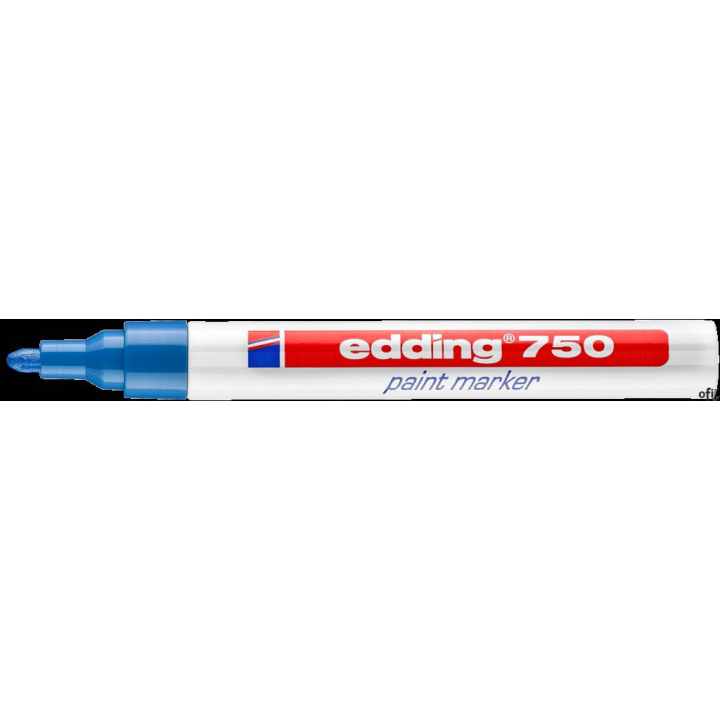 Marker lakierowy 2-4mm 750 niebieski i EDDING końcówka okrągła