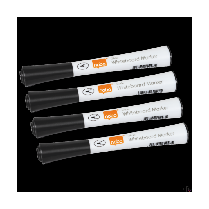 Markery Glide fine, czarne, 4 szt. (blister) 1915392