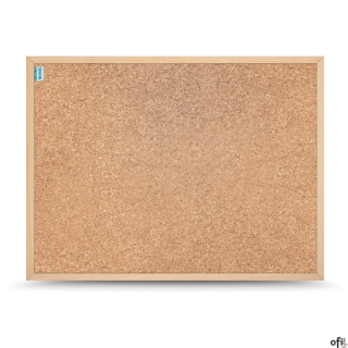 Tablica korkowa MEMOBE SMART, rama drewniana, 60x40 cm SALE
