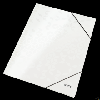 Teczka kartonowa z gumką WOW Leitz_- zwracająca na siebie uwagę teczka w promiennych WOW kolorach_- laminowana powierzchnia nada