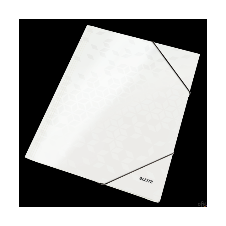 Teczka kartonowa z gumką WOW Leitz_- zwracająca na siebie uwagę teczka w promiennych WOW kolorach_- laminowana powierzchnia nada