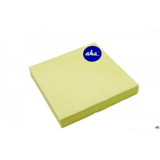 Serwetki AHA limonkowe 33x33cm, 20sztuk, pastel