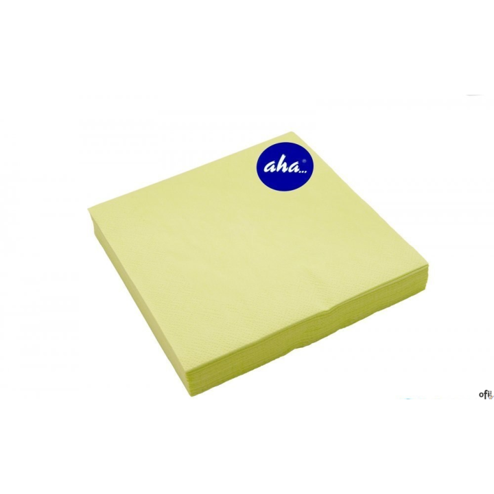 Serwetki AHA limonkowe 33x33cm, 20sztuk, pastel