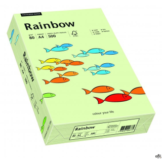 Papier xero kolorowy A4 80g 500 ark. RAINBOW R72 bladozielony 88042585
