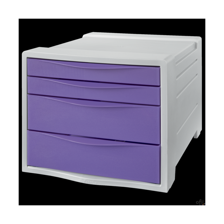 Pojemnik z szufladami Esselte ColourBreeze, lawendowy 628458