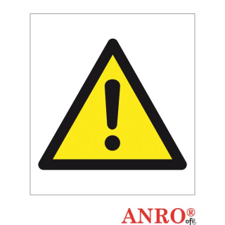 Naklejka/znak OGÓLNY ZNAK OSTRZEGAWCZY ZZ-156CH 200x200 Oznakowanie substancji chemicznych Ogólny znak ostrzeżenia przed niebezp