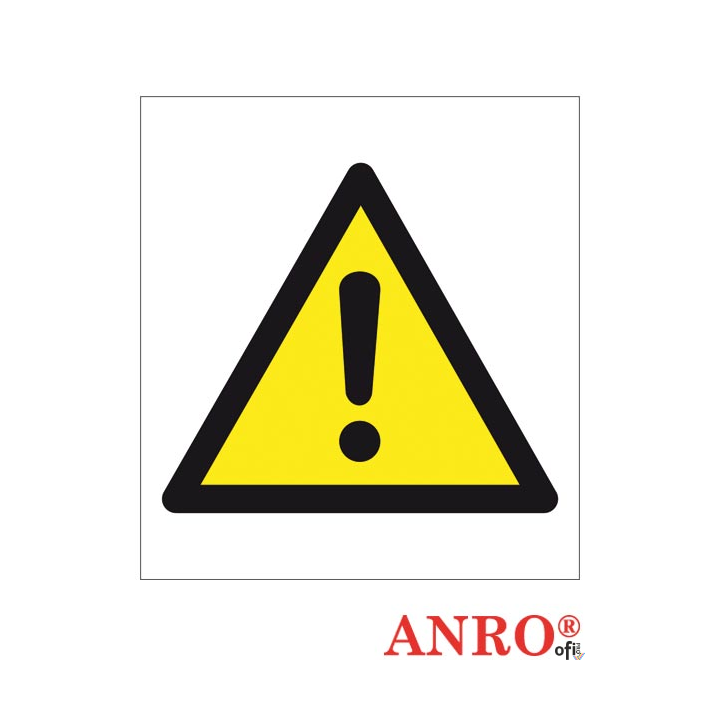 Naklejka/znak OGÓLNY ZNAK OSTRZEGAWCZY ZZ-156CH 200x200 Oznakowanie substancji chemicznych Ogólny znak ostrzeżenia przed niebezp