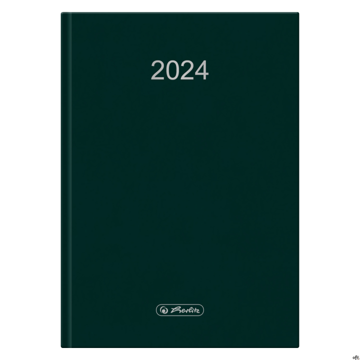 Kalendarz Dzienny Szefa A5 C.Zielony 2024 9588351 Herlitz