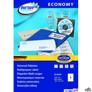 Etykiety uniwersalne Economy Europe 100 by Avery Zweckform • Etykiety samoprzylepne do wszechstronnych zastosowań.• Przeznaczone