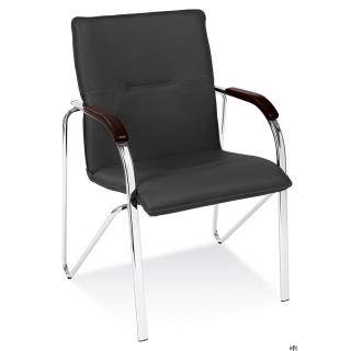 Krzesło SAMBA Chrome czarne, drewno wenge NowyStyl