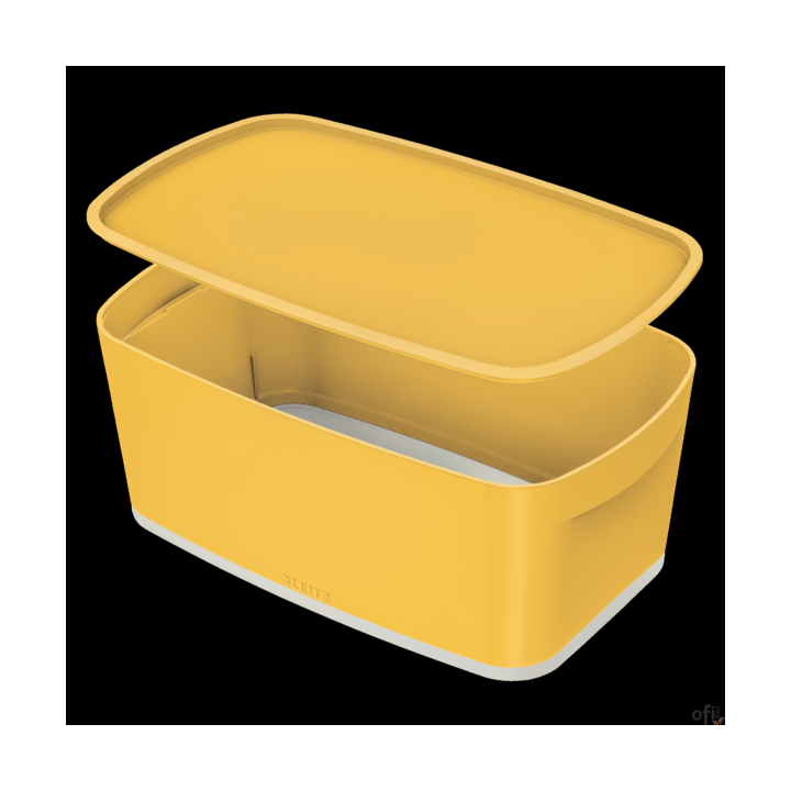 MyBox Cosy mały pojemnik z pokrywką, żółty Leitz 52630019 .
