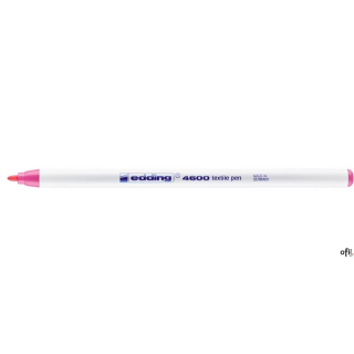 Marker do tkanin okrągła końcówka 1 mm różowy Edding 4600/009/R