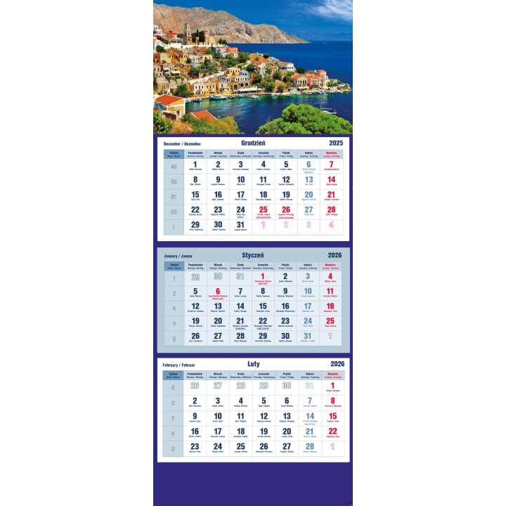 Kalendarz trójdzielny 2026 Wiatrak Michalczyk i Prokop T-105T-07