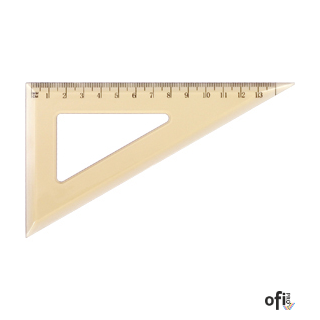 Ekierka szkolna GRAND GR853 60/13cm dymna 130-1502