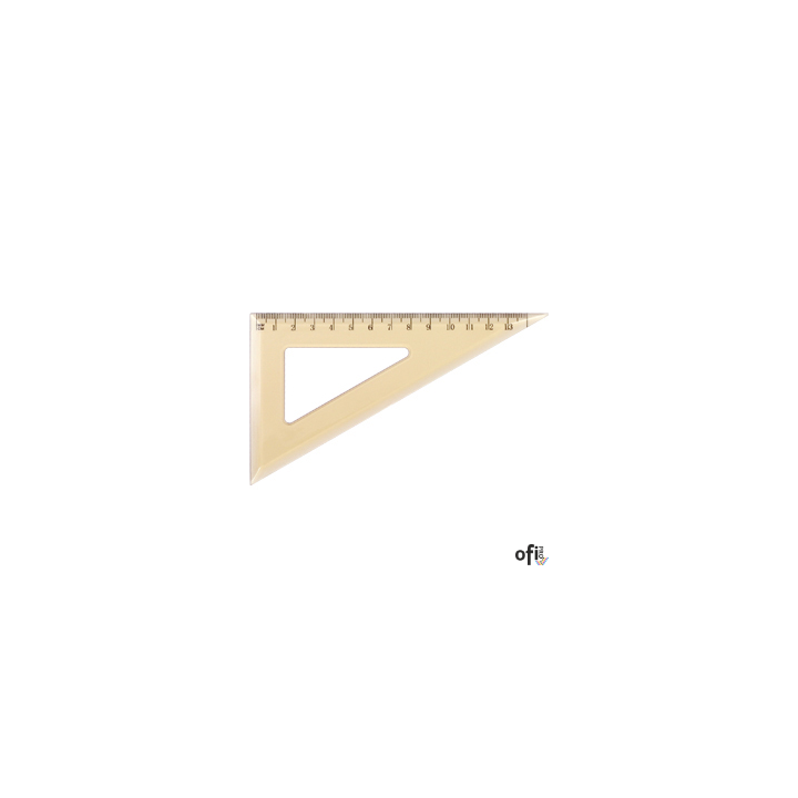 Ekierka szkolna GRAND GR853 60/13cm dymna 130-1502