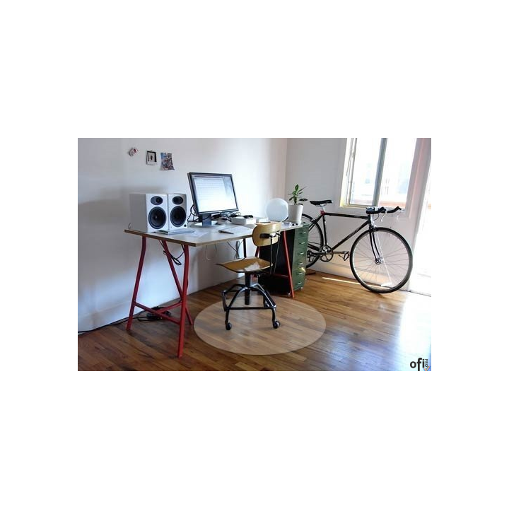 Mata pod krzesło DOTTS na podłogę średnica 100cm miękka okrągła