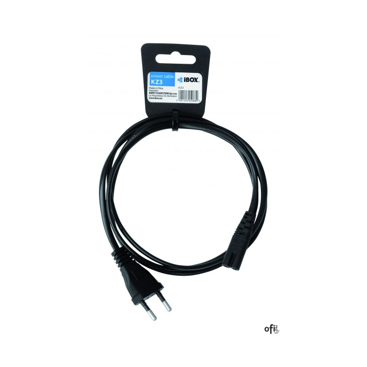 Kabel zasilający Euro 2-pin Audio-RTV VDE 1,5m Ibox IKZ3