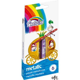Pisaki Metalic FIORELLO GR-129, 6 kolorów 160-1999