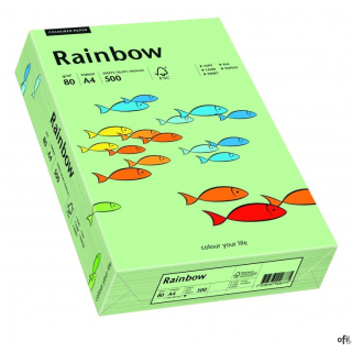 Papier xero kolorowy A4 80g 500 ark. RAINBOW R75 przygaszona zieleń 88042629