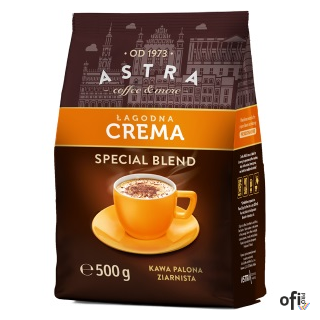 Kawa ASTRA ŁAGODNA CREMA 500g ziarnista