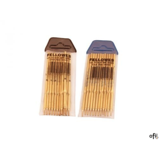 Wkład do długopisu z cieżka baza niebieski 0910301 (12) bankowy FELLOWES